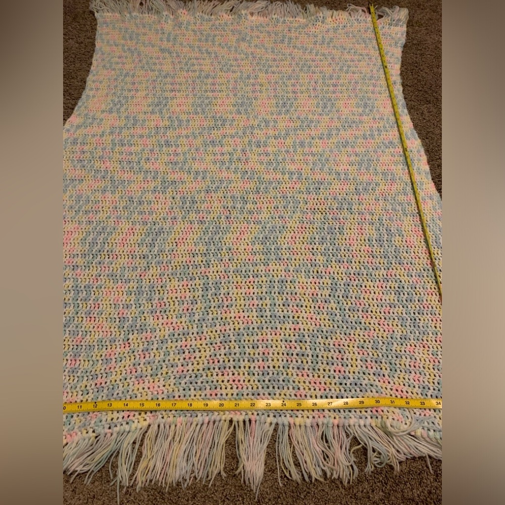 Chrochet baby blanket.